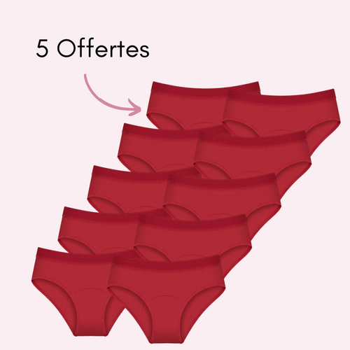 Rouge 5 pièces + 5 OFFERTES