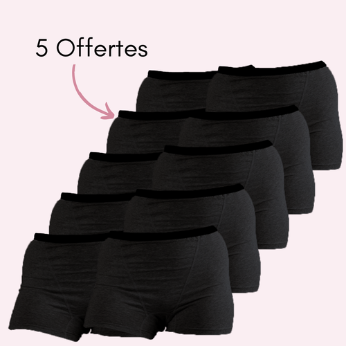 Noir 5 pièces + 5 OFFERTES