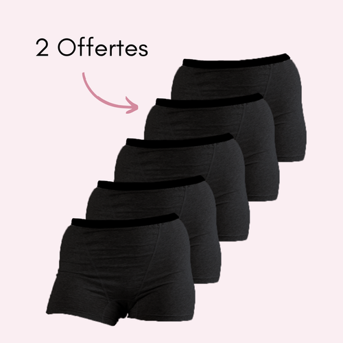 Noir 3 pièces + 2 OFFERTES