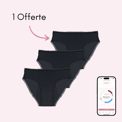 Noir 2 pièces + 1 OFFERTE