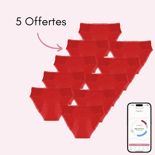 Rouge 5 pièces + 5 OFFERTES