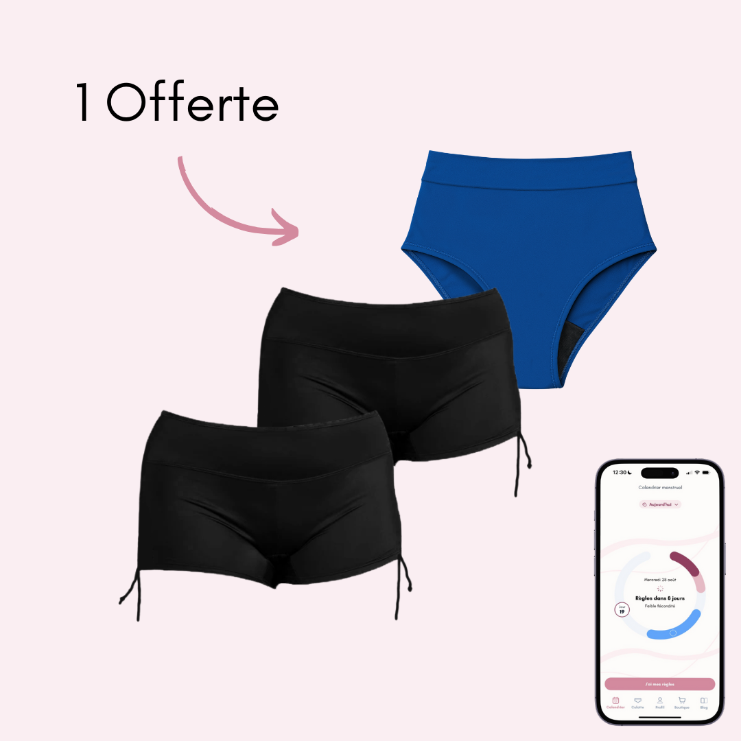 Pack Maillot : 2 boxers Morgane + 1 Maillot Eléonore Offert