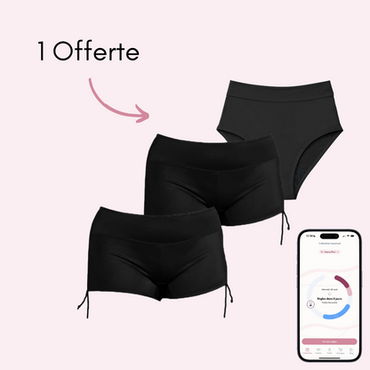 Pack Maillot : 2 boxers Morgane + 1 Maillot Eléonore Offert