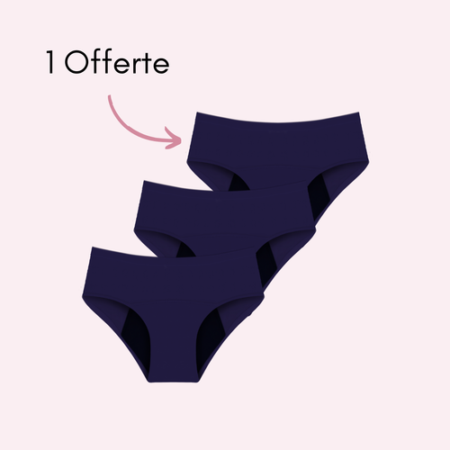 Bleu 2 pièces + 1 OFFERTE