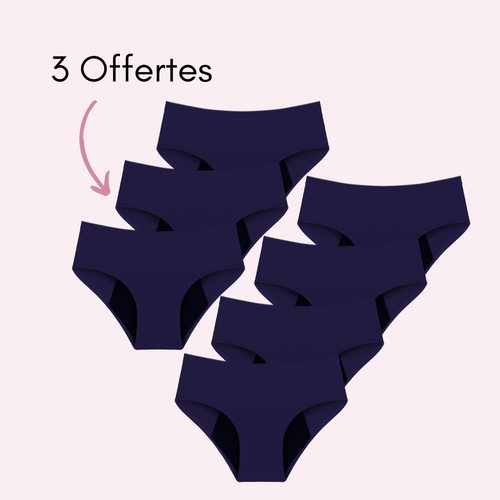 Bleu 4 pièces + 3 OFFERTES
