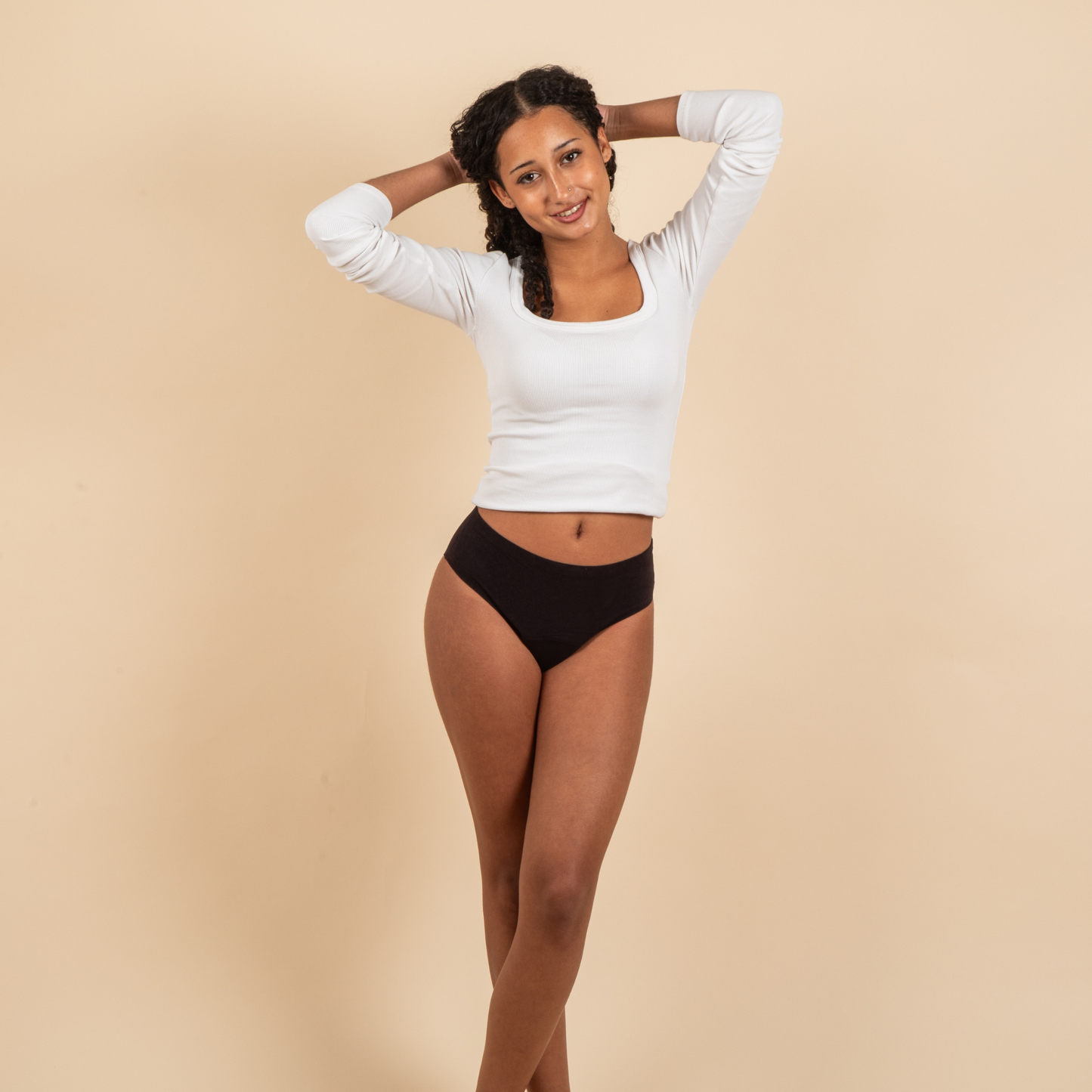 Culotte Menstruelle Ados Nina sans coutures (taille haute)