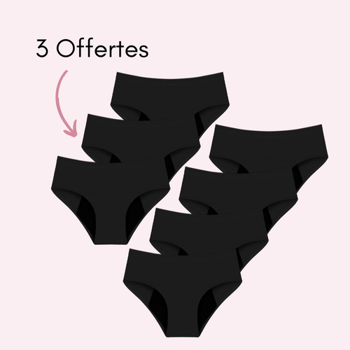 Noir 4 pièces + 3 OFFERTES