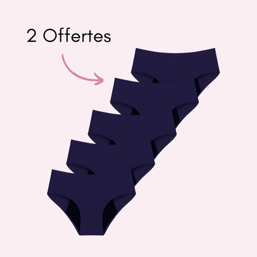 Bleu 3 pièces + 2 OFFERTES
