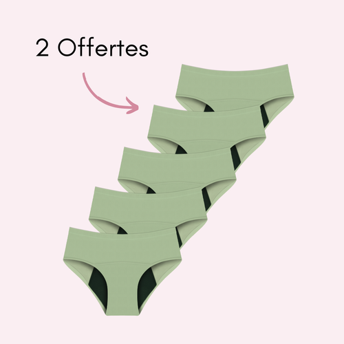 Vert 3 pièces + 2 OFFERTES