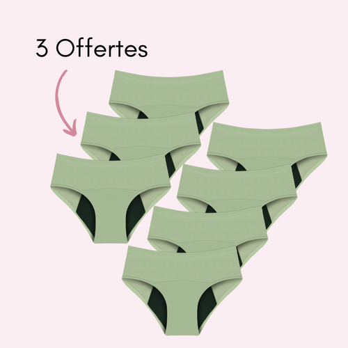 Vert 4 pièces + 3 OFFERTES