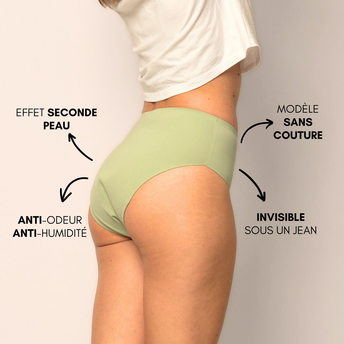 Culotte Menstruelle Nina sans coutures (taille haute) - Edition Limitée