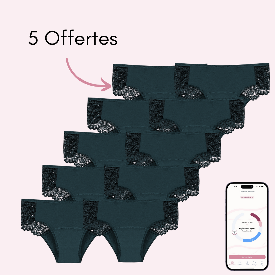 Culotte menstruelle Noémie pack x10