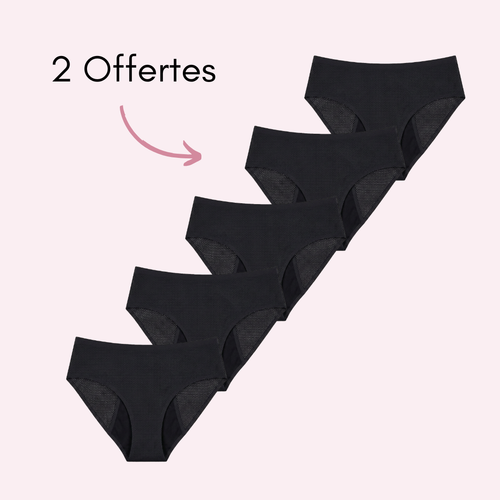 Noir 3 pièces + 2 OFFERTES