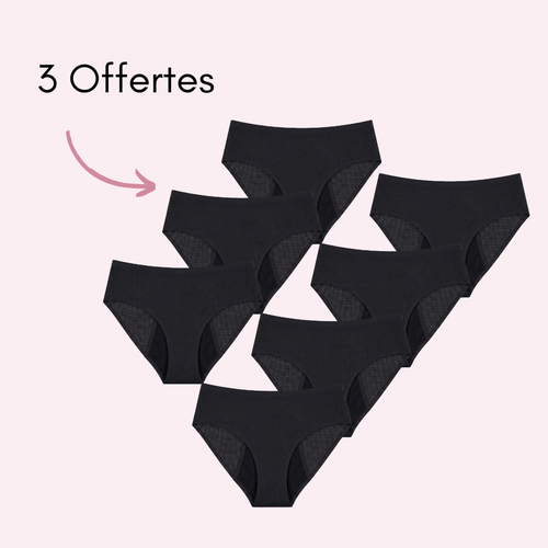 Noir 4 pièces + 3 OFFERTES