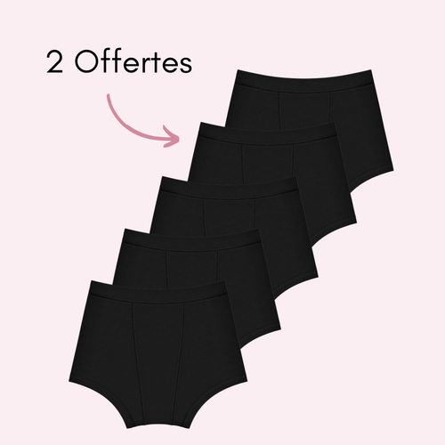Noir 3 pièces + 2 OFFERTES