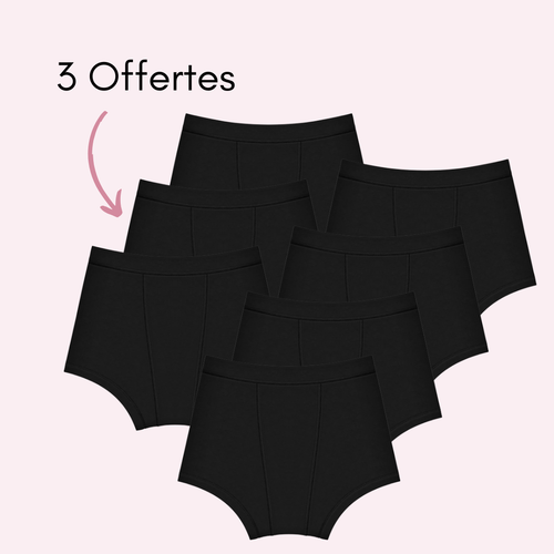 Noir 4 pièces + 3 OFFERTES