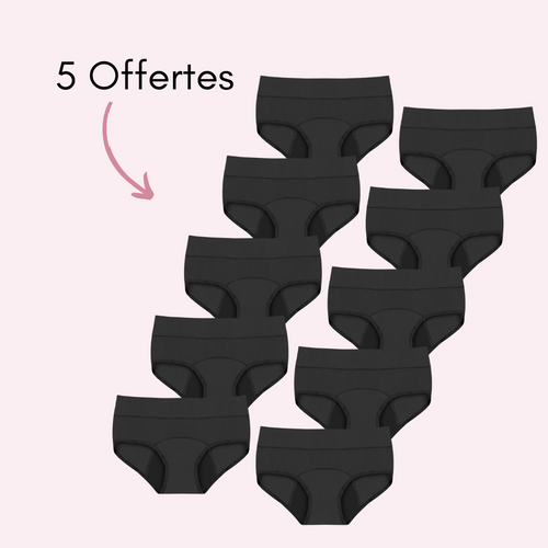 Noir 5 pièces + 5 OFFERTES