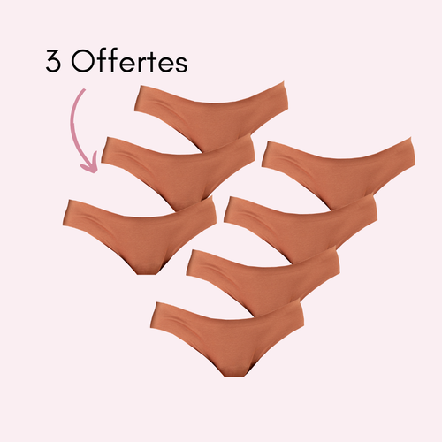 Marron 4 pièces + 3 OFFERTES