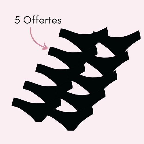 Noir 5 pièces + 5 OFFERTES