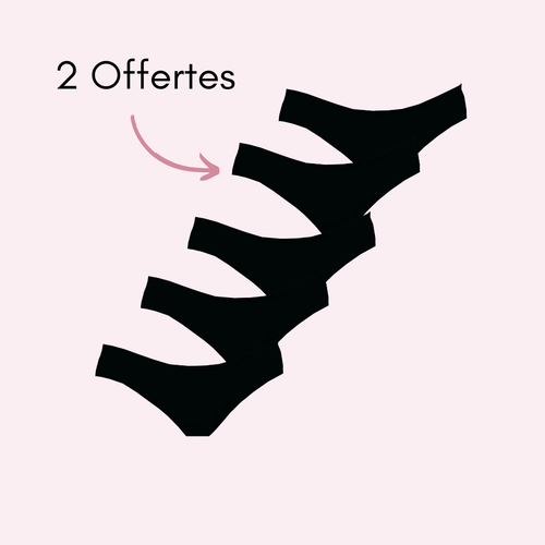 Noir 3 pièces + 2 OFFERTES