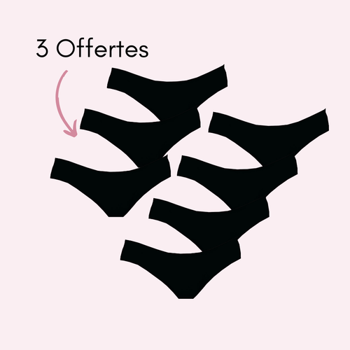 Noir 4 pièces + 3 OFFERTES