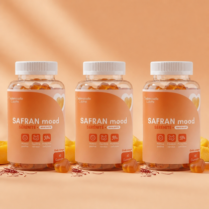 pack 3 flacons gummies safran mood