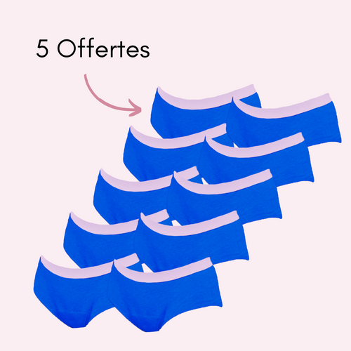 Bleu 5 pièces + 5 OFFERTES