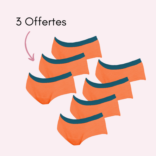Orange 4 pièces + 3 OFFERTES