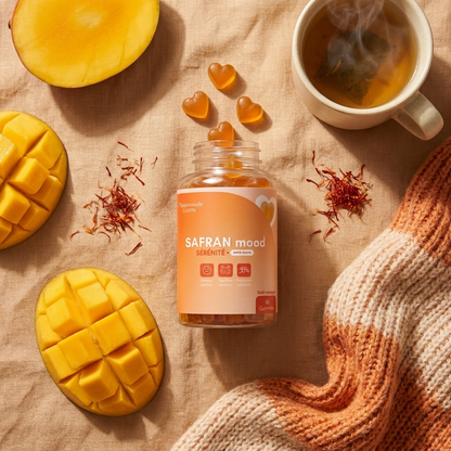Safran Mood — flat lay mangue et safran