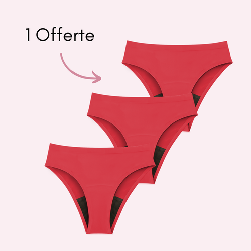 Rouge 2 pièces + 1 OFFERTE