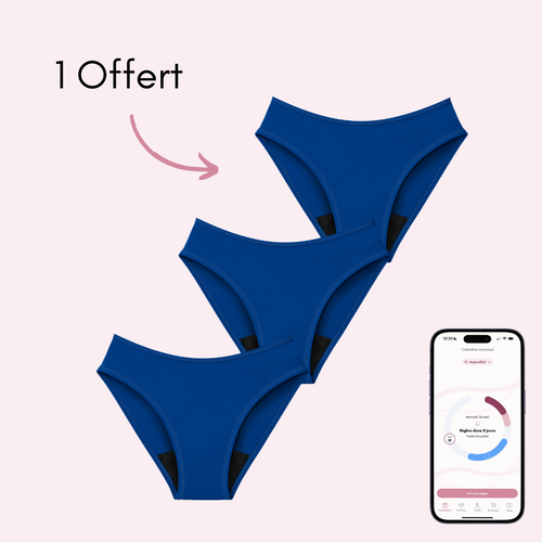 Bleu 2 pièces + 1 OFFERTE