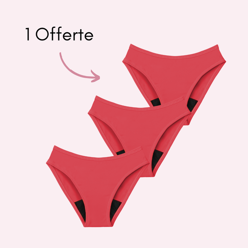 Rouge 2 pièces + 1 OFFERTE