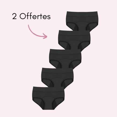 Noir 3 pièces + 2 OFFERTES